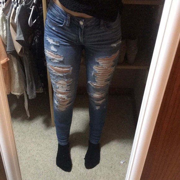 American Eagle Outfitters Denim - American Eagle Outfitters Ripped Jean Jeggings